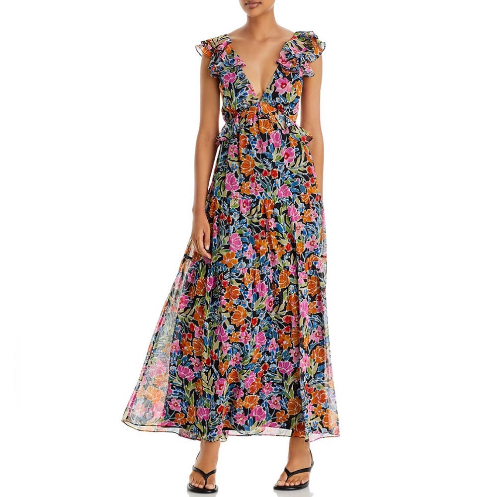 Aqua Floral Dress